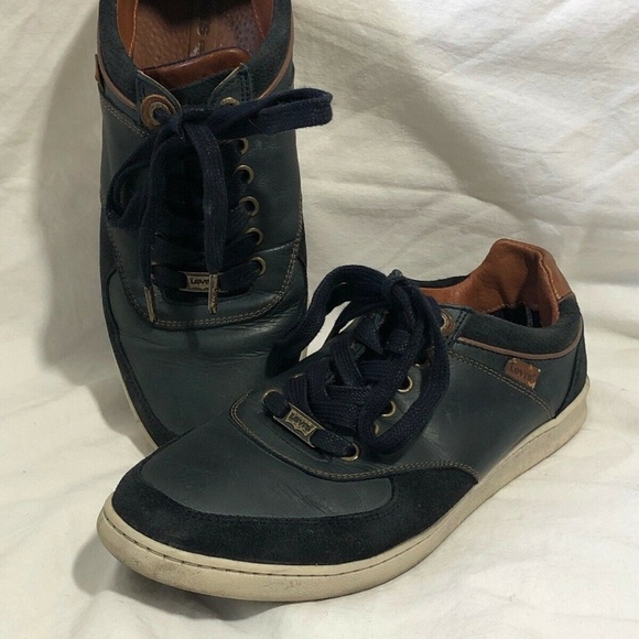 Levi's Other - Mens Navy Blue Leather and Suede Levi Sneakers